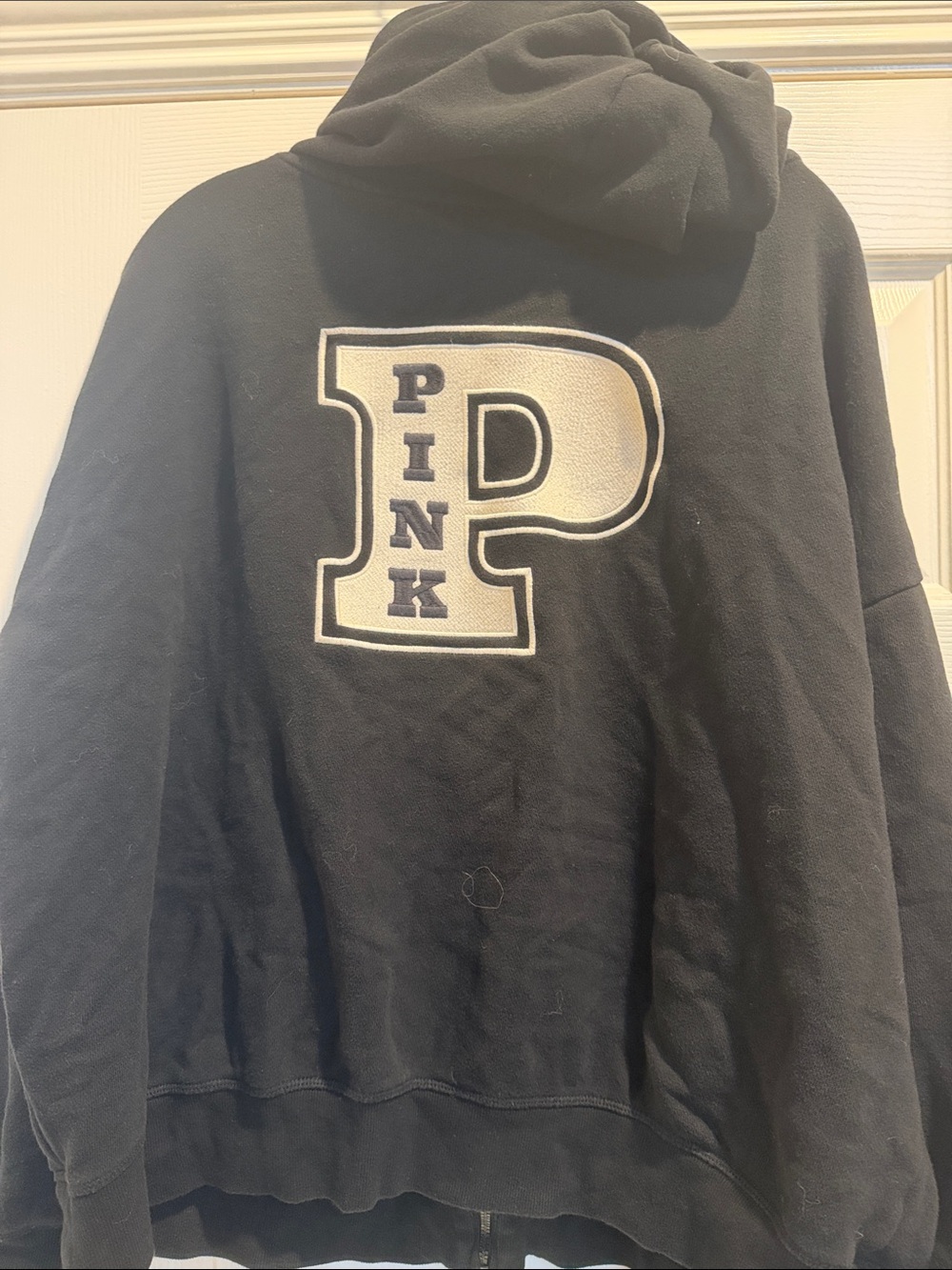 PINK Victoria's Secret Black Zip-Up Hoodie - Picture 5 of 7